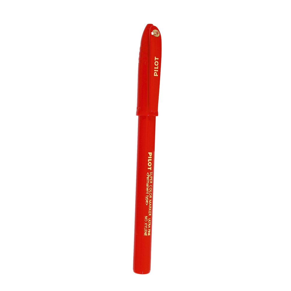 Stylo encre indélébile rouge (x12) pointe 0,4mm